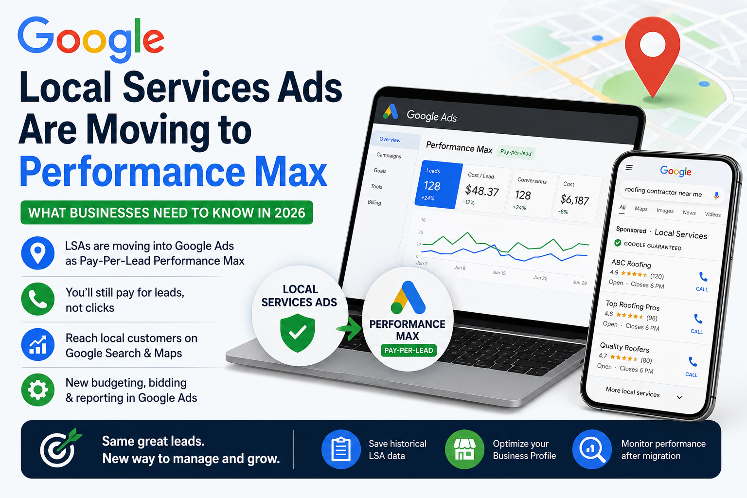 Google Local Services Ads Are Moving to Performance Max in 2026